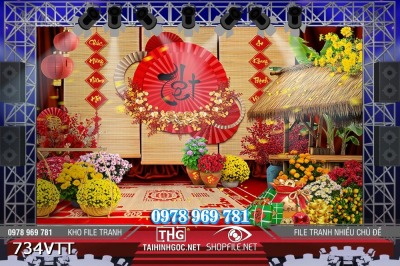 File tranh Background phông nền Tết mẫu mới nhất 2026 734VTT File tranh Background phông nền Tết mẫu mới nhất 2026 734VTT