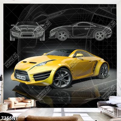 Tranh siêu xe ô tô 7355NT