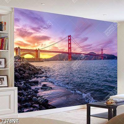 Tranh cầu cổng vàng 7378NT