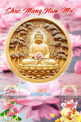 File gốc PSD Lịch Tết Phật Giáo 738LT File gốc PSD Lịch Tết Phật Giáo 738LT