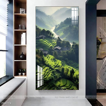 Tranh phong thủy sơn thủy hữu tình