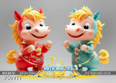 File tranh PSD ngựa Bính Ngọ mới nhất 2026 750VTT File tranh PSD ngựa Bính Ngọ mới nhất 2026 750VTT