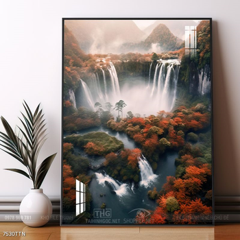 Tranh phong thủy sơn thủy hữu tình