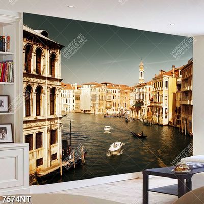 Tranh thành phố bên sông 7574NT