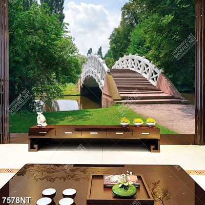 Tranh cây cầu bắc qua sông 7578NT