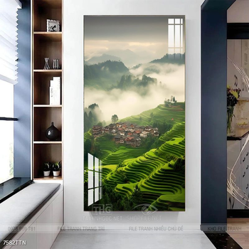 Tranh phong thủy sơn thủy hữu tình