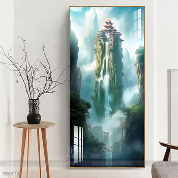 Tranh phong thủy sơn thủy hữu tình