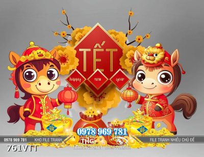 File tranh psd 2 con ngựa vàng chibi Bính Ngọ đón Tết 761VTT File tranh psd 2 con ngựa vàng chibi Bính Ngọ đón Tết 761VTT