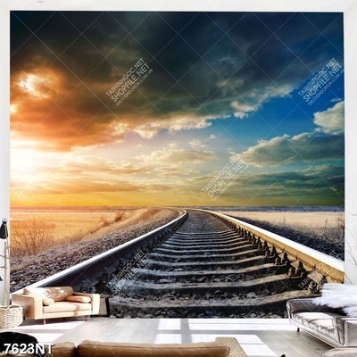 Tranh đường ray xe lửa 7623NT