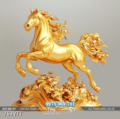 File tranh PSD ngựa vàng 2026 763VTT File tranh PSD ngựa vàng 2026 763VTT