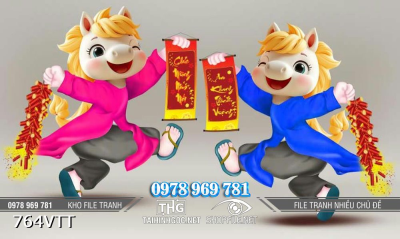 File tranh cặp ngựa cười rạng rỡ chào xuân mới 764VTT File tranh cặp ngựa cười rạng rỡ chào xuân mới 764VTT