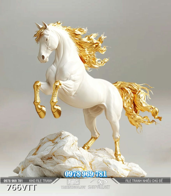 File tranh psd ngựa trắng Tết 2026 766VTT File tranh psd ngựa trắng Tết 2026 766VTT