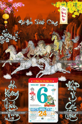 File Psd lịch bát mã File Psd lịch bát mã