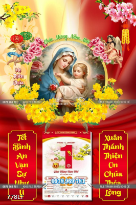 File tranh lịch Đức mẹ Maria File tranh lịch Đức mẹ Maria