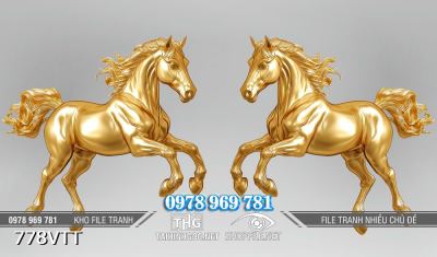 File tranh PSD ngựa vàng đẹp tết 2026 bính ngọ 778VTT File tranh PSD ngựa vàng đẹp tết 2026 bính ngọ 778VTT