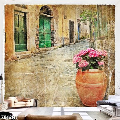 Tranh bức ảnh con hẻm nhỏ