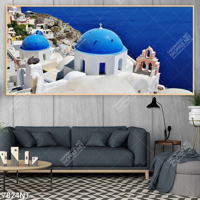 Tranh thành phố biển đẹp 7824NT