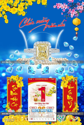 File Psd lịch trang sức đá quý File Psd lịch trang sức đá quý