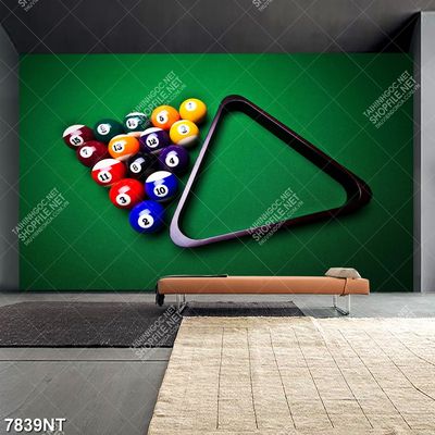 tranh billiard pool snooker bi a bi-a Tranh bàn bida 7839NT
