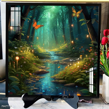 Tranh phong thủy nước non tuyệt đẹp