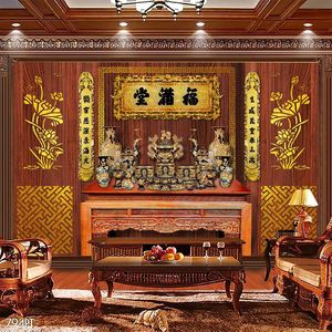 Tranh 3d trang trí bàn thờ ông bà tổ tiên chất lượng cao