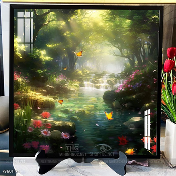 Tranh phong thủy nước non tuyệt đẹp