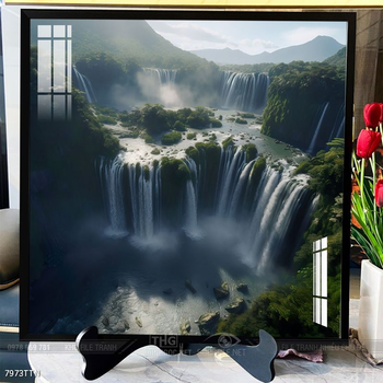 Tranh phong thủy nước non tuyệt đẹp