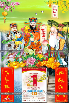 File tranh Psd Phúc Lộc Thọ File tranh Psd Phúc Lộc Thọ