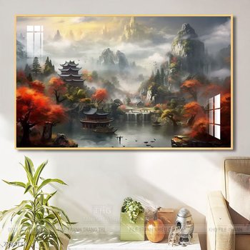 Tranh phong thủy sơn thủy hữu tình