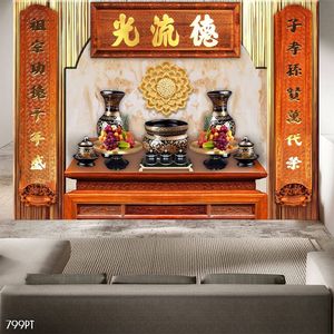 Tranh 3d trang trí bàn thờ ông bà tổ tiên