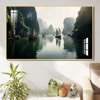 Tranh phong thủy sơn thủy hữu tình