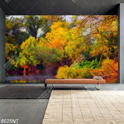 Tranh vẽ mùa thu lá vàng 8025NT