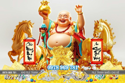 File tranh phật di lặc và ngựa vàng 802VTT File tranh phật di lặc và ngựa vàng 802VTT