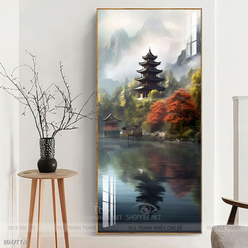 Tranh phong thủy sơn thủy đẹp