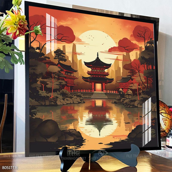 Tranh phong thủy nước non tuyệt đẹp