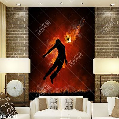 Tranh nghệ thuật cầu thủ đá bóng 8059NT