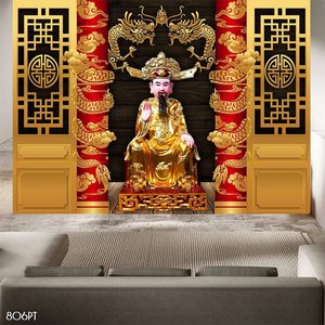 Tranh 3d trang trí bàn thờ gia tiên file gốc