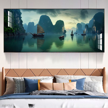 Tranh phong thủy sơn thủy hữu tình