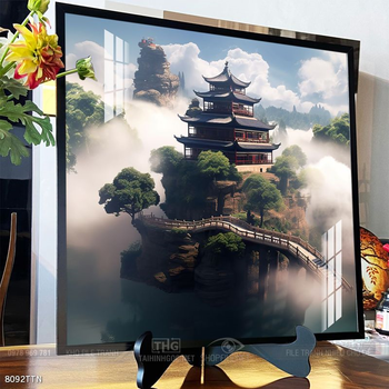 Tranh phong thủy phong cảnh thác nước thiên nhiên