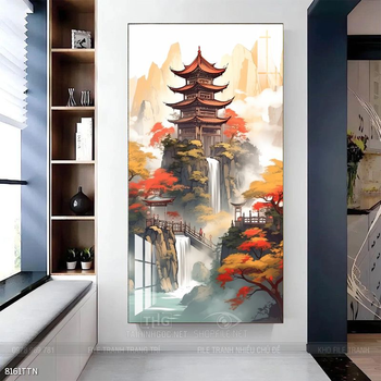 Tranh phong thủy sơn thủy hữu tình