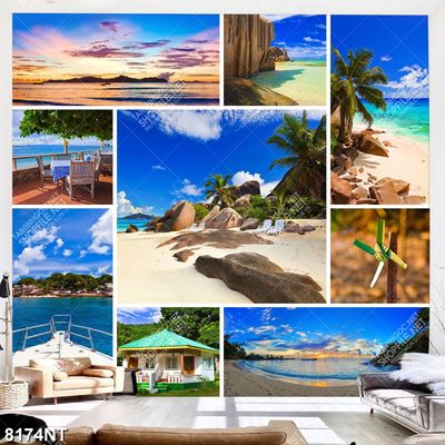 Tranh bộ ghép phong cảnh thiên nhiên đẹp 8174NT