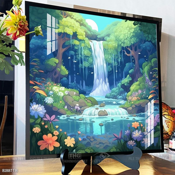 Tranh phong thủy nước non tuyệt đẹp