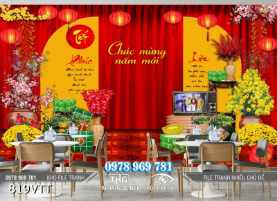File tranh phông nền chụp hình chúc mừng năm mới mẫu mới nhất 819VTT File tranh phông nền chụp hình chúc mừng năm mới mẫu mới nhất 819VTT