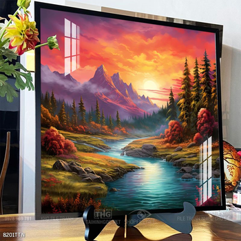 Tranh phong thủy nước non tuyệt đẹp