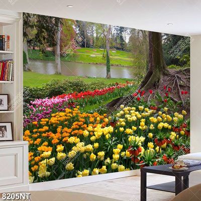 Tranh công viên hoa nở 8205NT
