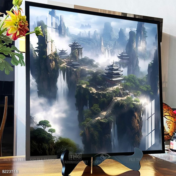 Tranh phong thủy nước non tuyệt đẹp