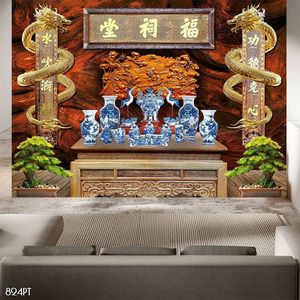 Tranh 3d trang trí bàn thờ ông bà tổ tiên chất lượng cao