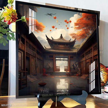 Tranh phong thủy nước non tuyệt đẹp