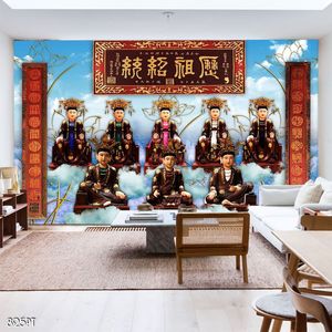 Tranh 3d trang trí bàn thờ ông bà tổ tiên