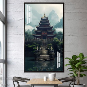 Tranh phong thủy sơn thủy đẹp